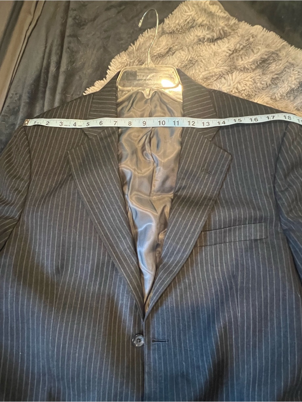 j.ferrar Black Pinstripe 40L Two-Piece Suit - Picture 8 of 10